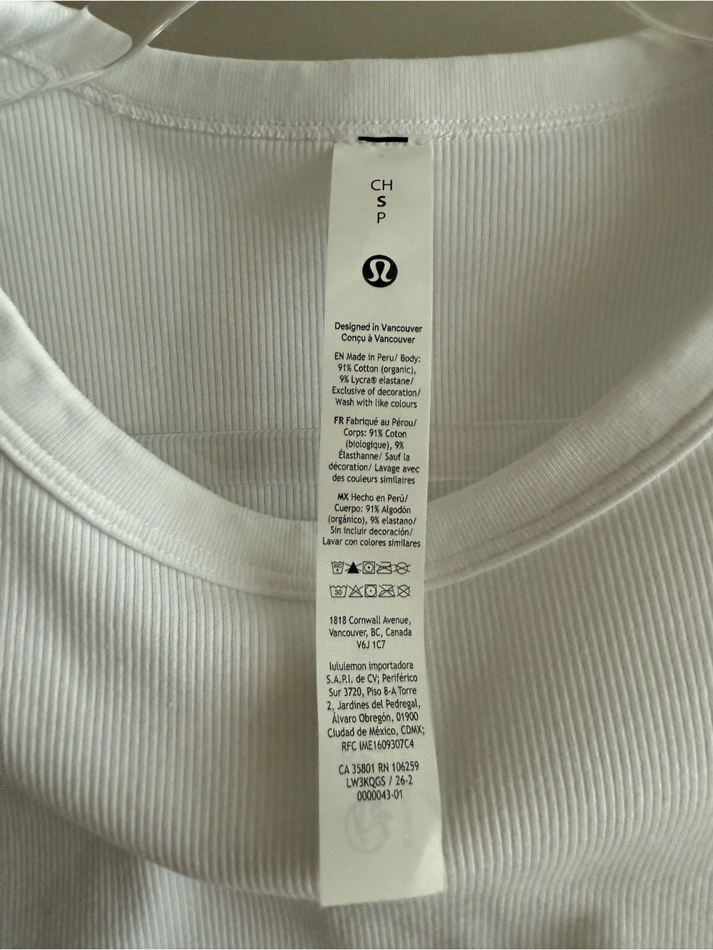 Lululemon Women’s Ribbed Tee - Picture 4 of 5
